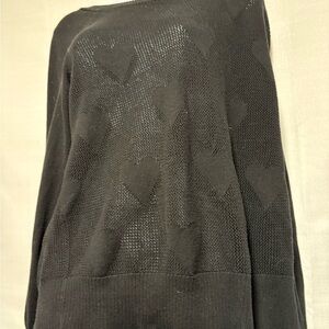 SZ 0 Torrid Black Knit Sweater,Heart Pattern, Layering#whimsygoth, #mystical